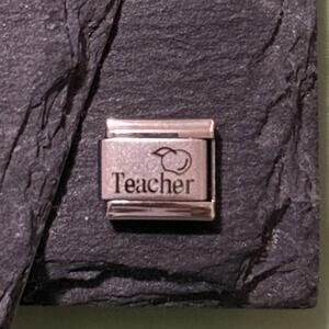 Teacher 🍎 Italian Charm Bracelet Link